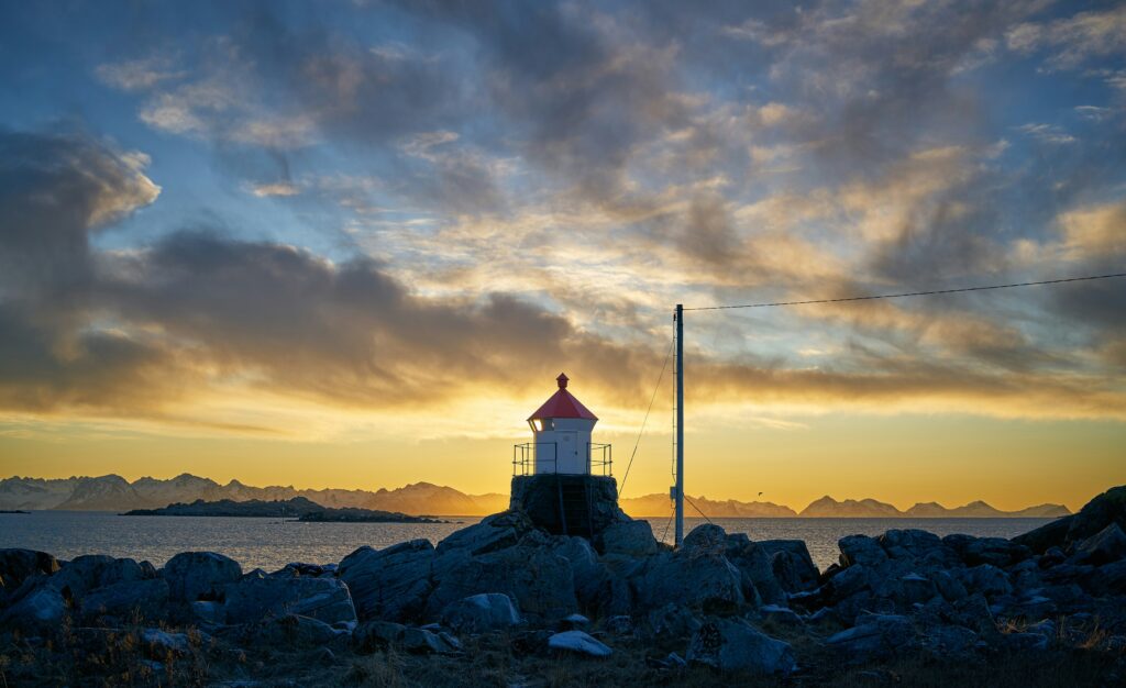 Lighthouse in Cold Winter